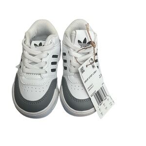 Adidas Drop Step Low I Gray and White Toddler Size 5K. NWT. Comes with Box.